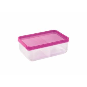 URVE 3210 PLASTİK 2 Lİ BÖLMELİ MİNİ SAKLAMA KABI PEMBE VE MAVİ 13.5CM x 9CM