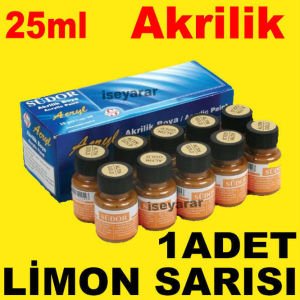 SÜDOR LİMON SARISI PROFESYONEL AKRİLİK BOYASI