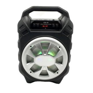 Mikrofonlu Taşınabilir Şarjlı Kablosuz Bluetooth Speakers Hoparlör Led Işıklı CS-16