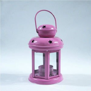 Motifli Ferforje Metal Kafes Mumluk - Tea Light Mumluk - Kafes Mumluk - Dekoratif Mumluk 15x10cm