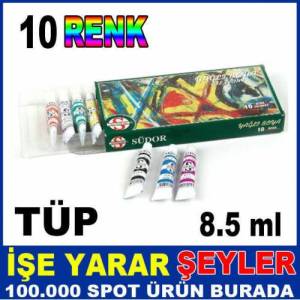 SÜDOR 10'lu NON-TOXIC PET ŞİŞE AKRİLİK BOYA SET