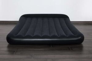 67464 KAMP YATAK FLOK SIYAH +POMPA 203X152CMUT 2