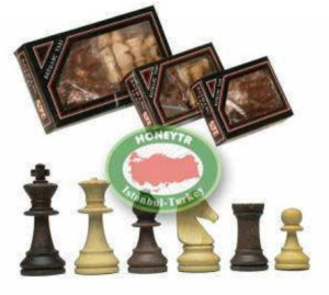 16x2=32 adetli Set,Orta Ahşap Satranç takımı 85-35 mm Büyük Boy Ahşap Satranç Takımı