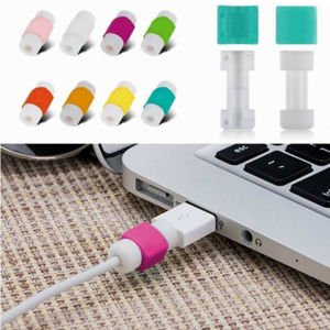 Usb Şarj Kablo Koruyucu İphone Samsung Uyumlu 2 Adet Renkli Kablo Kaplama Kablo Dibi Koruyucu