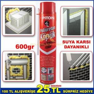 Büyük Boy 600gr Poliüretan Köpük Hacim Kaybına Ugramaz Çok Amaçlı Alev Almaz Poliüretan Dolgu Köpüğü