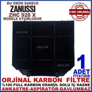 ZANUSSI ANKASTRE DAVLUMBAZ FİLTRESİ ZHC 928 X Model Ankastre Aspiratör Karbon Filtre-1013