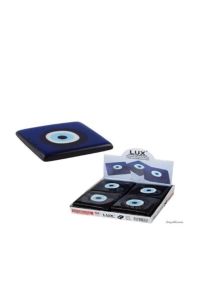 Nazar Boncuğu Lüks Kalın Cam 10x10cm Kalınlık=2cm Gider Kapağı Kolu Önleyici Kapak