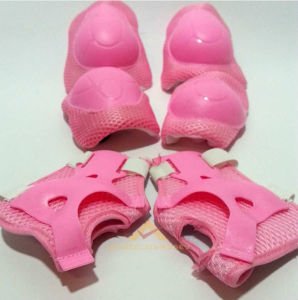 PATEN-KAYKAY DİZ BİLEK DİRSEK KORUMA SETİ PEMBE