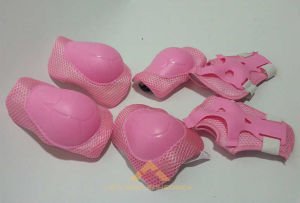 PATEN-KAYKAY DİZ BİLEK DİRSEK KORUMA SETİ PEMBE