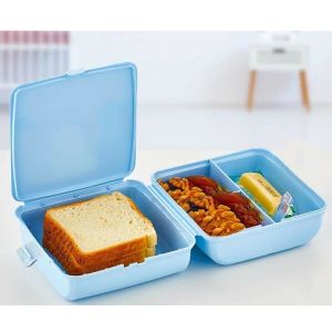 Plastik Titiz Kullanışlı Pratik Beslenme Kutusu Elegance Lunch Box 13X13X9 CM