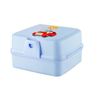 Plastik Titiz Kullanışlı Pratik Beslenme Kutusu Elegance Lunch Box 13X13X9 CM