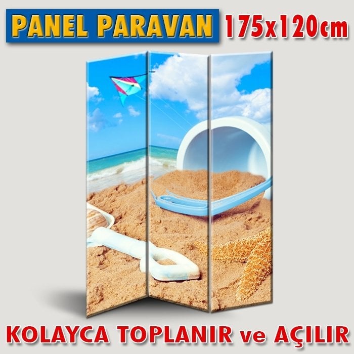 GÖRSELLİ KATLANIR PANEL BÖLME SİSTEMİ - KUMSAL KOMPOZİSYONU