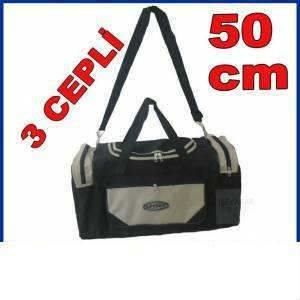 Eltipi Omuz Askılı El Tutmalı Sportif  50cm 3cep Sağlam Branda Kumaş Spor Seyahat Çantası