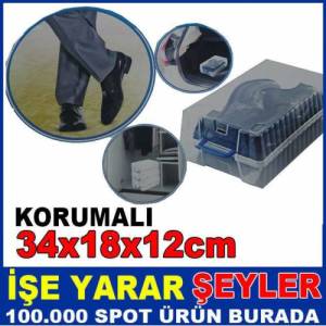 Erkek Ayakkabı Şeffaf Koruma Kutusu