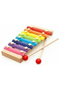 Çocuklar İçin 26 cm Ahşap Ksilofon 8  Nota, 8 Ton