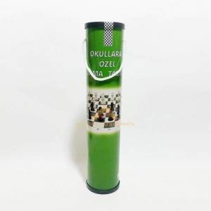 Taşıması Kolay Oval Kutusunda Okullara Özel Piyon Taşları İle Dama Takımı