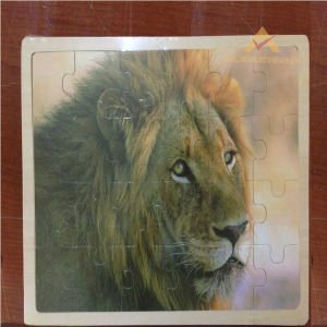 24 PARÇADAN OLUŞAN ÇOCUKLARIN GÜZEL ZAMAN GEÇİREBİLECEĞİ EĞLENCELİ ASLAN FİGÜRLÜ AHŞAP PUZZLE
