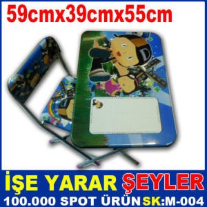 PEPE DESENLİ ÇOCUK ÇALIŞMA MASASI SETİ