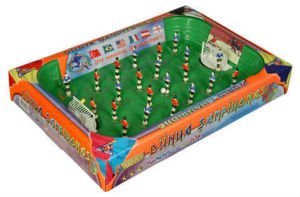 BÜYÜK BOY 60x40cm TAM KADRO CANLI FUTBOL OYUNU YAYLI FUTBOLCULARLA DÜNYA ŞAMPİYONASI MASA MAÇI OYUNU