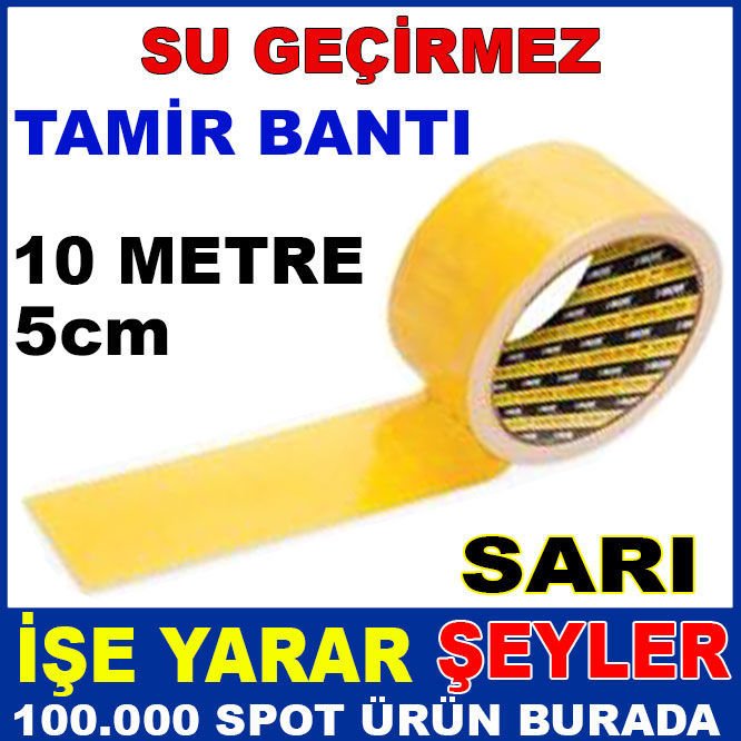 SARI RENK 10metre 5cm SU GEÇİRMEZ TAMİR BANTI