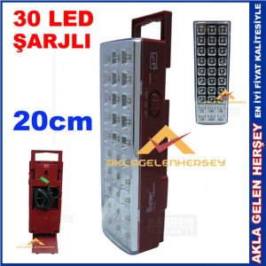 WATTON 30 LED TAŞINABİLİR ŞARJLI ASKILI IŞILDAK