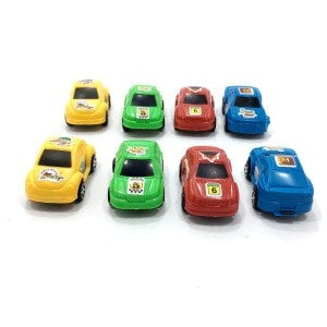 8 Adet Sevimli Mini Oyuncak Araba Cartoon Car