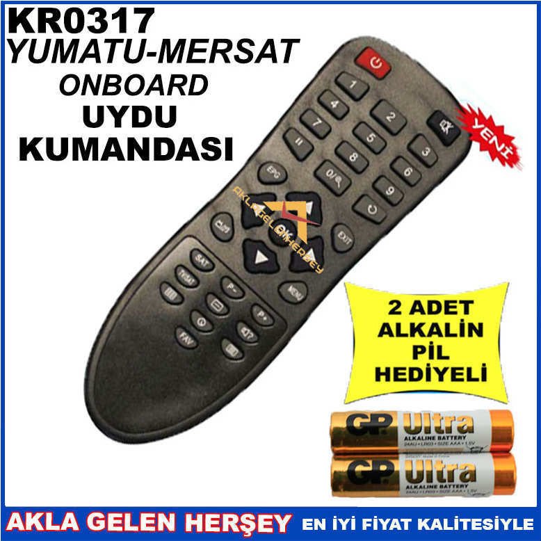 MERSAT UYDU CİHAZI Receiver KUMANDASI KR0317