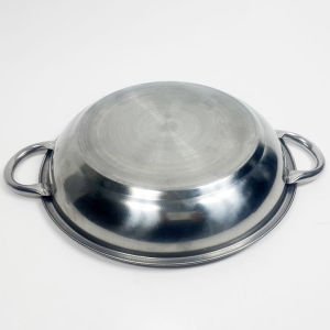 21x4cm Paslanmaz Çelik Yumurta Tavası Kullanışlı Sağlam Çelik Yumurta Sahanı