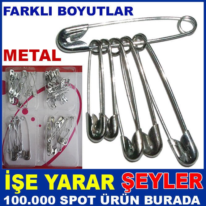 GÜMÜŞ RENGİNDE METAL FARKLI BOY ÇENGELLİ İĞNE-3