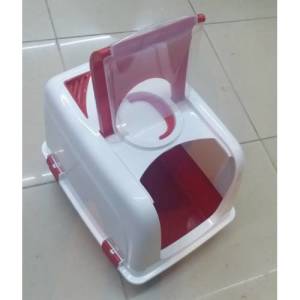 Geniş Hacimli Konforlu Kedi Kumluğu Kürek Hediyeli Kedi Tuvaleti 49x38cm