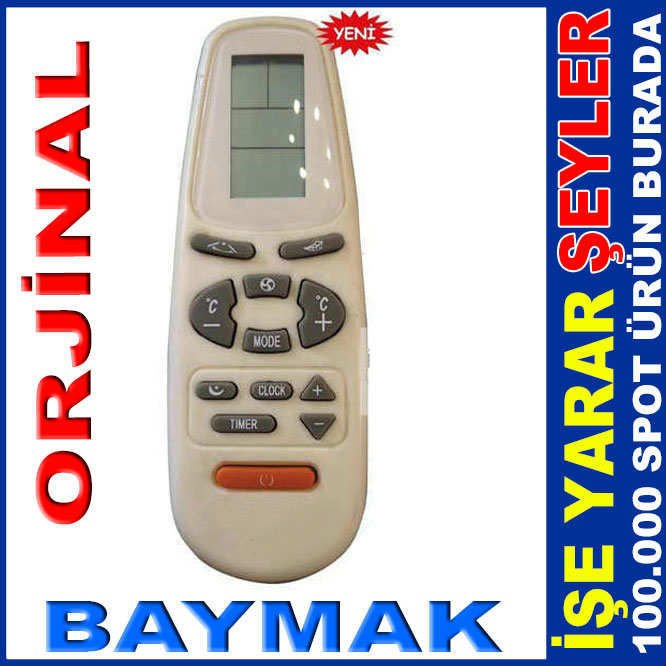 ORJİNAL BAYMAK KLİMA KUMANDASI AKILLI KUMANDA