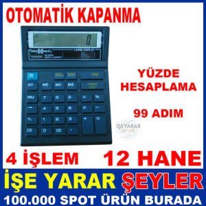 TECHNOMAX TM-6553 ELEKTRONİK HESAP MAKİNESİ