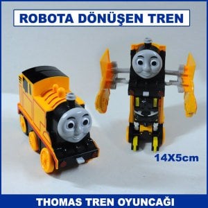 Robota Dönüşebilen Thomas Tren Oyuncağı 14x5 cm Dayanıklı ve Kaliteli