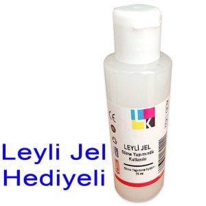 Mavi Renk Slime Yapımına Uygun Su Bazlı Sıvı Yapıştırıcı Küçük 70ml Leyli Jel Kokusuz Slime Jel