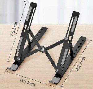 Açı Ayarlı Portatif Notebook Standı 7 Kademeli Ayarlı Katlanabilir Laptop Tablet için Stant