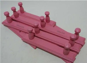 PEMBE RENK KATLANABİLİR RETRO 10 KANCA AHŞAP AKORDEON ASKI,SAĞLAM KANCALI NOSTALJİK DUVAR KAPI ASKI