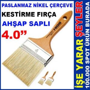 AHŞAP SAPLI PROFESYONEL 4.0'' BOY KESTİRME FIRÇA