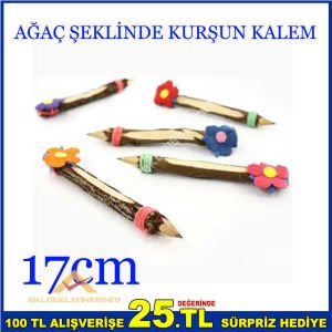 AĞAÇ ŞEKLİNDE TASARLANMIŞ GERÇEK KURŞUN KALEM-3