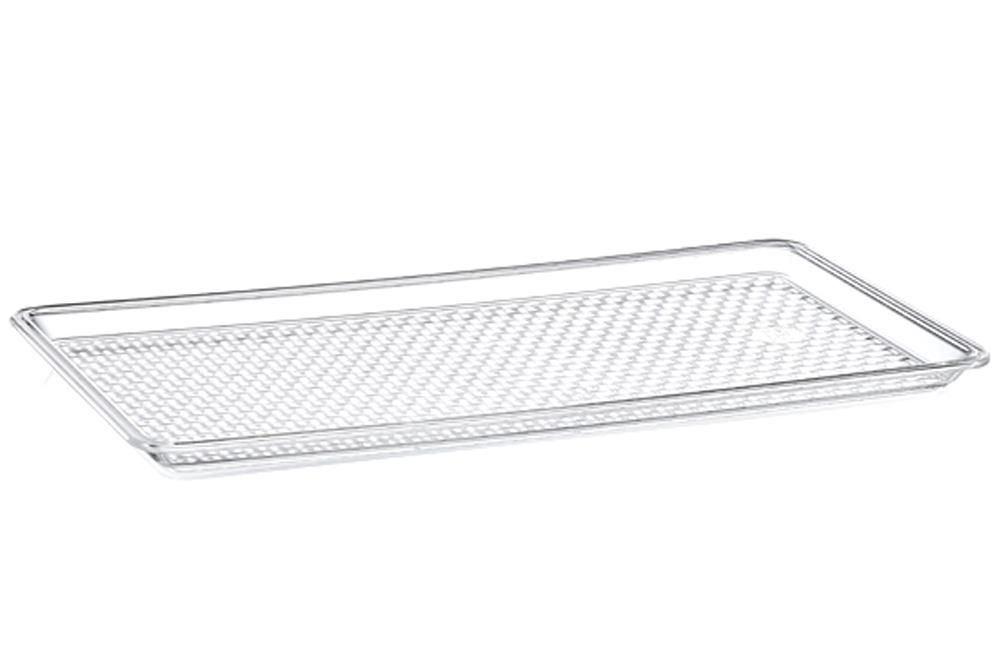 4 Adet 33x17cm Dünyanın En Sağlam Şeffaf Tepsisi Kırılmaz Ev-Pastahane-Otel Vip Kalite En Şık Sunum
