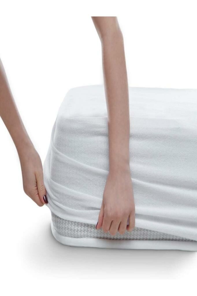 4 Mevsimlik Silikon Altyapılı Alez 180x200 Microfiber Full Kenarlı Sıvı Geçirmez Yatak Koruyucu