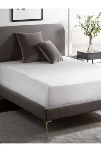 4 Mevsimlik Silikon Altyapılı Alez 180x200 Microfiber Full Kenarlı Sıvı Geçirmez Yatak Koruyucu