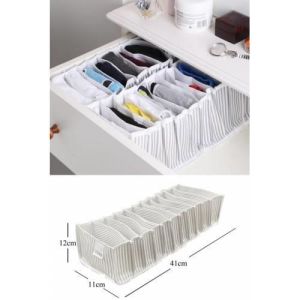 Alas S Akordeon Organizer Çok Amaçlı Açılıp Toplanır Kumaş Eşya Kutusu 41x12x11 Katlanır Giysi Kutu