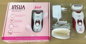 INSUA 2 In 1 Profesyonel Kadın Epilasyon Aleti Genital Bölge Traş Makinesi Şarjlı Işıklı