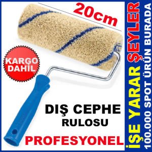 20cm FIRÇA EBATI PROFESYONEL DIŞ CEPHE RULOSU KD