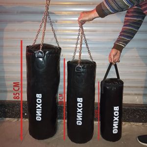 Kemerli Suni Deri 55 Cm x 18 Cm Hazır Dolu Boks Kum Torbası