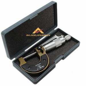 0.01mm Hassasiyet Mekanik Mikrometre Ölçüm Aleti
