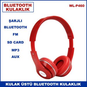 Kablosuz Kulak Üstü Bluetooth Katlanabilir Şarj Edilebilir  Kulaklık Fm, Aux Sd Kart Desteği
