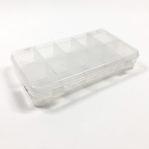Çok Amaçlı 10 Bölmeli Organizerli Şeffaf Kutu 18x10x3 cm