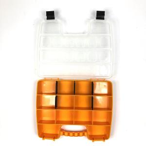 Çok Amaçlı 14 Bölmeli Organizerli Tutmalı Turuncu Kutu 26x21x5 cm