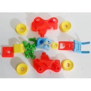 Çocuklara Eğitici Öğretici Söktak Puzzle 20pç Sökülüp Parçalanan Ve Toplanan Oyuncak İş Makinesi